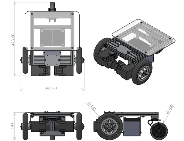 i-Cart mini 各種寸法